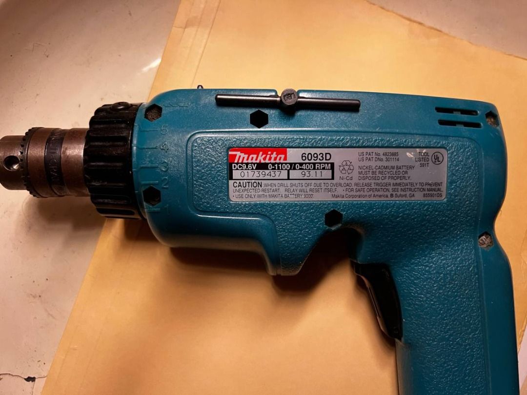 Makita 6093d cordless drill top