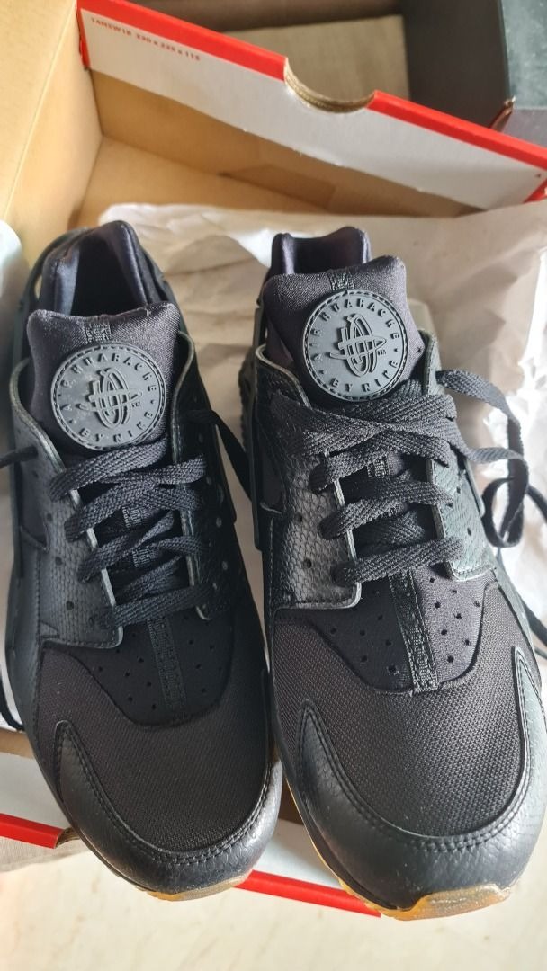 Nike Air Huarache Snakeskin Black Men s Fashion Footwear Sneakers on Carousell