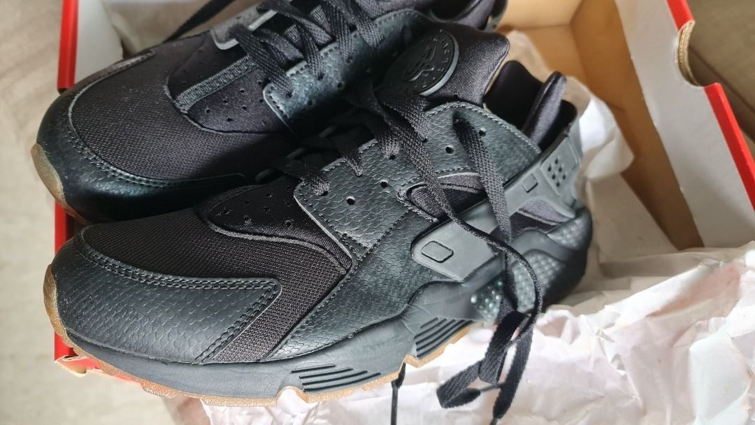 Nike Air Huarache Snakeskin Black