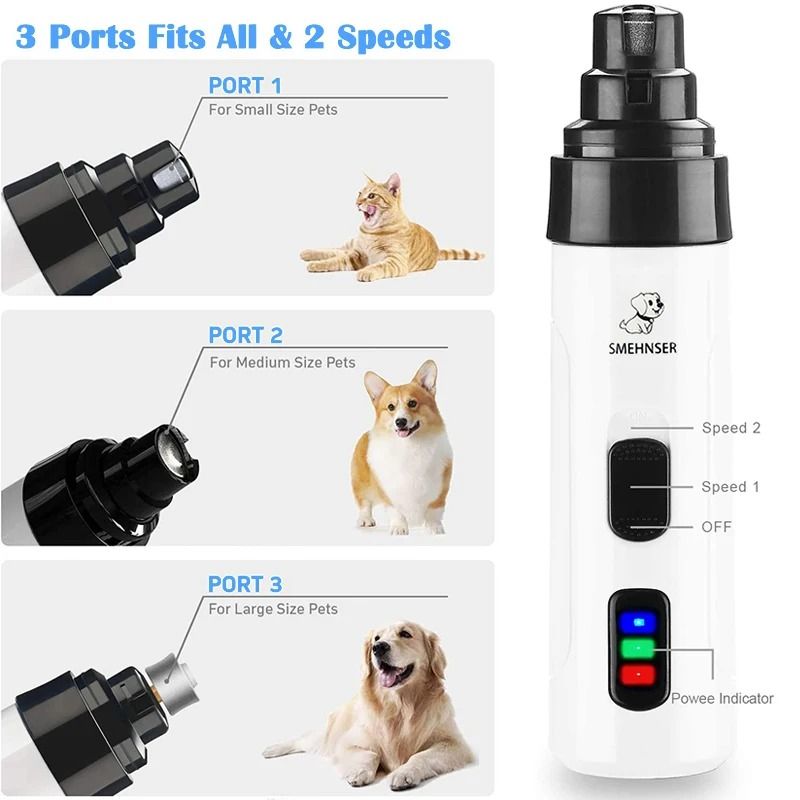 Painless USB Charging Dog Nail Grinders Rechargeable Pet Nail Clippers Quiet Electric Dog Cat Paws Nail Grooming Trimmer Tools Carousell