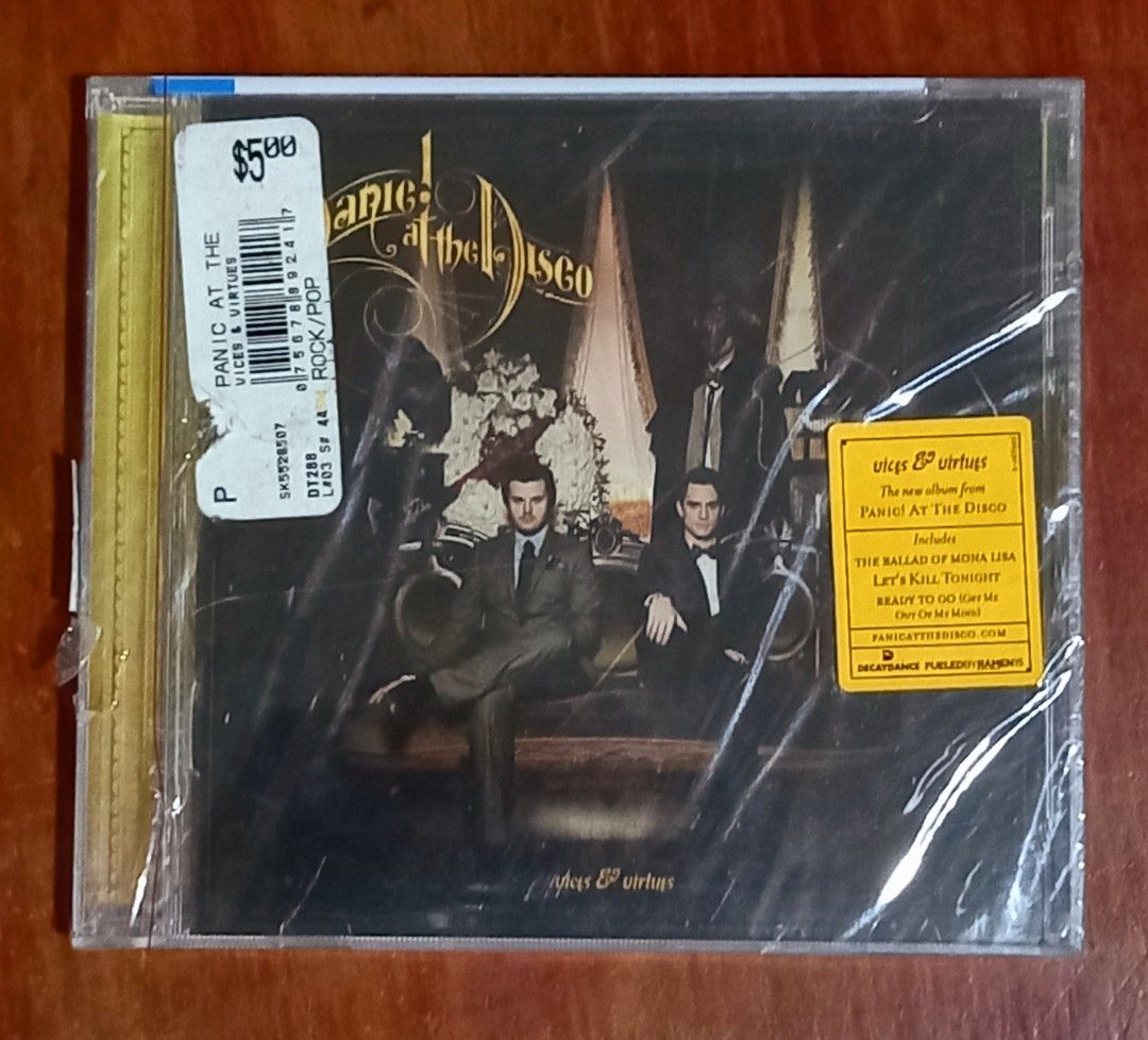 Panic at the disco (Category: CDs & DVDs) located in Quezon City. Submitted by collectiblespopupshop (Listing ID 1320774875, Image 1). Description: original cd sealed brand new special limited edition collectors items rare and hard to find Welcome to our shop collectible pop up shop! 👝Posted items are on hand. 💿🎧🎵💽🎷📽🎥 CD'S / DVD's are all imported , local opm album and original in mint to nearmint & sealed brand new 🛒Pls add to cart to c