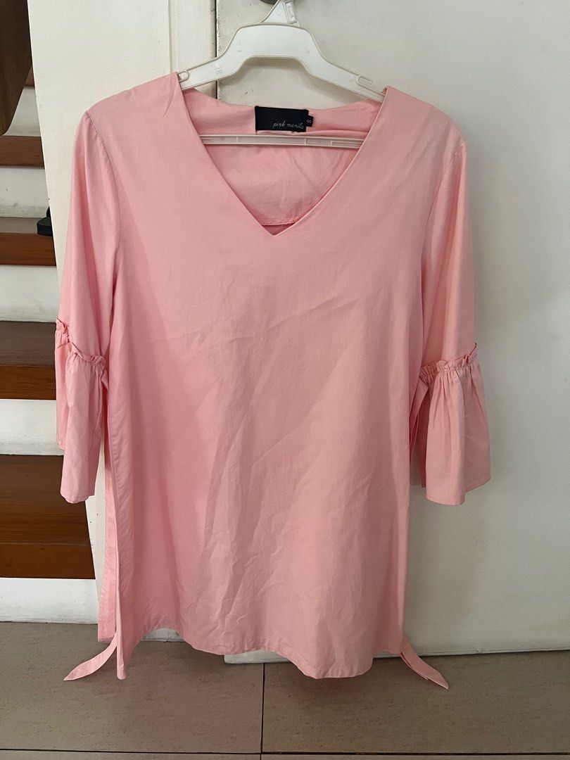 Peach and white 3/4s dress (Category: Dresses) located in Manila. Submitted by beanbins (Listing ID 1320785079, Image 1). Description: .