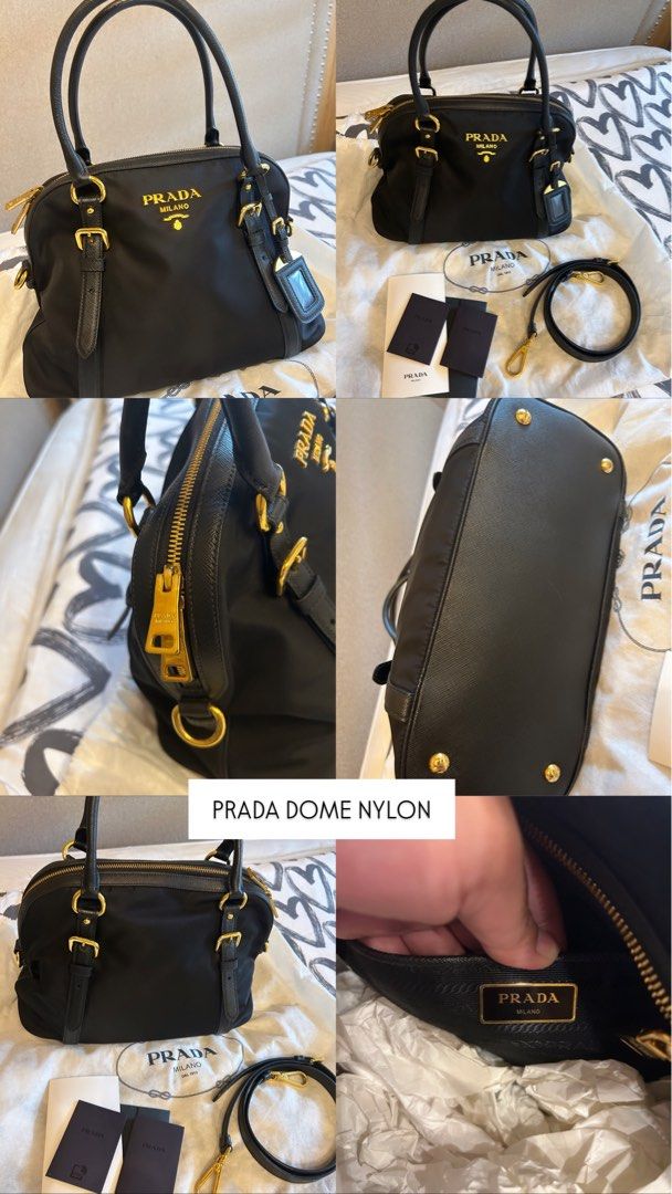 Prada Dome Bag in Nylon (Category: Luxury Bags & Wallets) located in Taguig. Submitted by Jill_preloved (Listing ID 1320787133, Image 1). Description: Authentic Prada Dome nylon bag Used only few times .