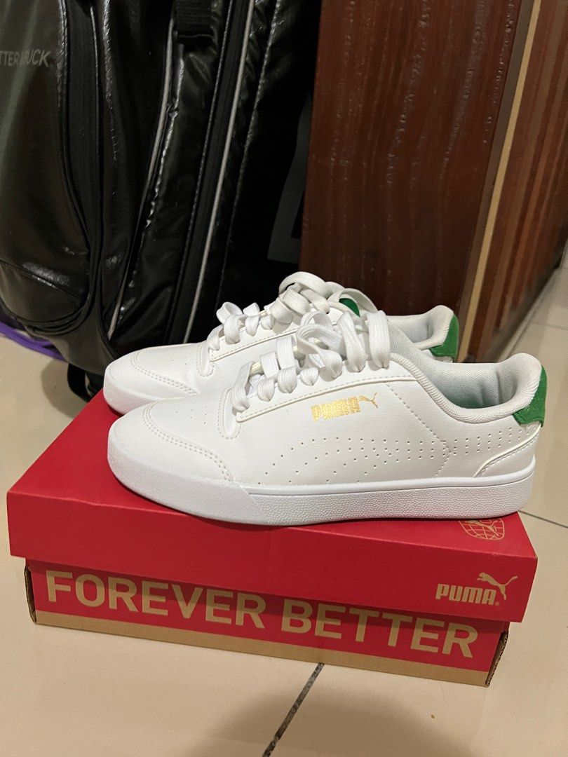 Puma white and gold bag hot sale