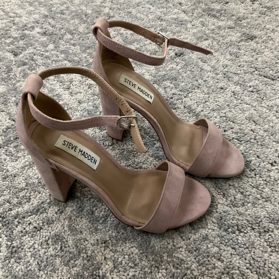Steve madden pink suede heels online