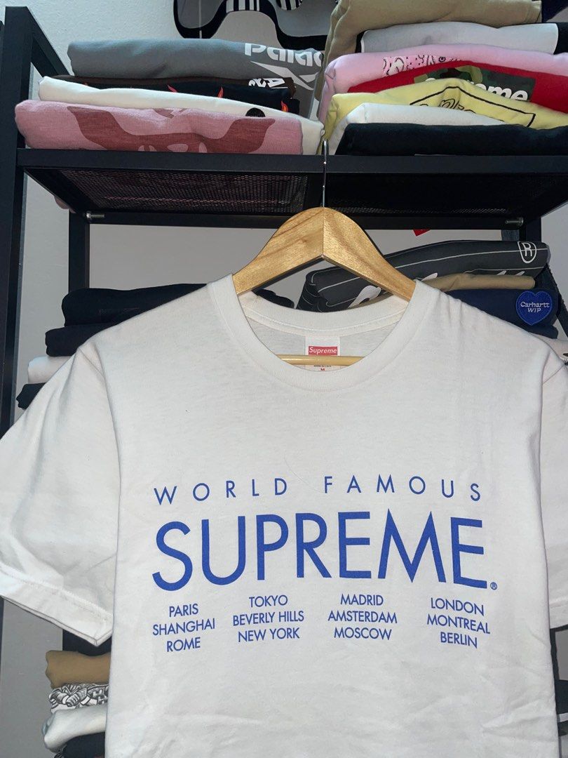 Supreme world famous shirt on sale