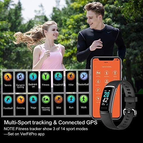 TEMINICE High End Fitness Trackers HR Activity Trackers Health Exercise Watch with Heart Rate and Sleep Monitor Smart Band Calorie Counter Step