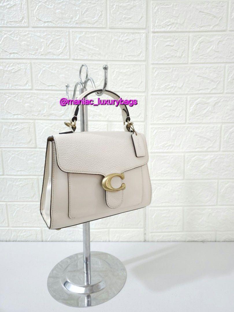 Chalk Tabby Top Handle 20 White COACH Tabby Top Handle Bag 20 In
