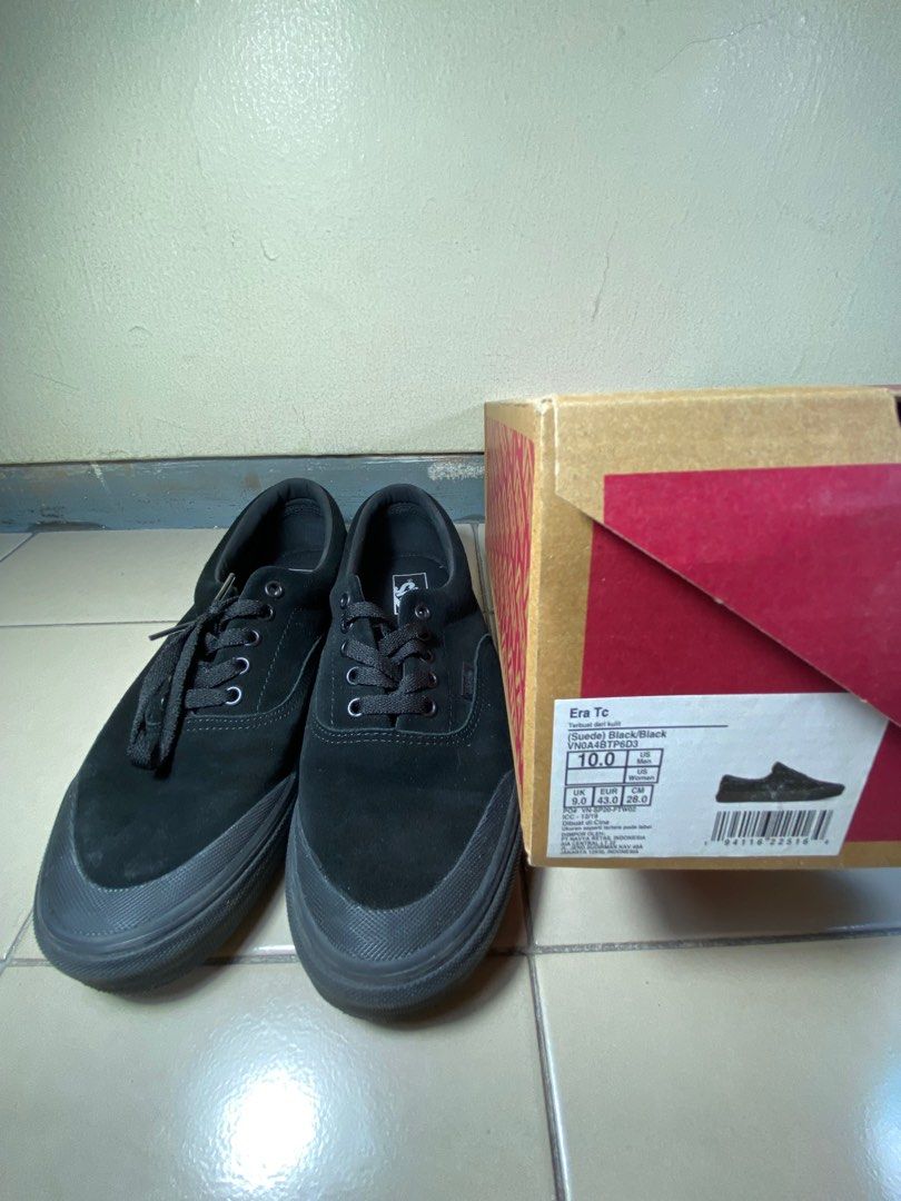 Vans era suede black on sale