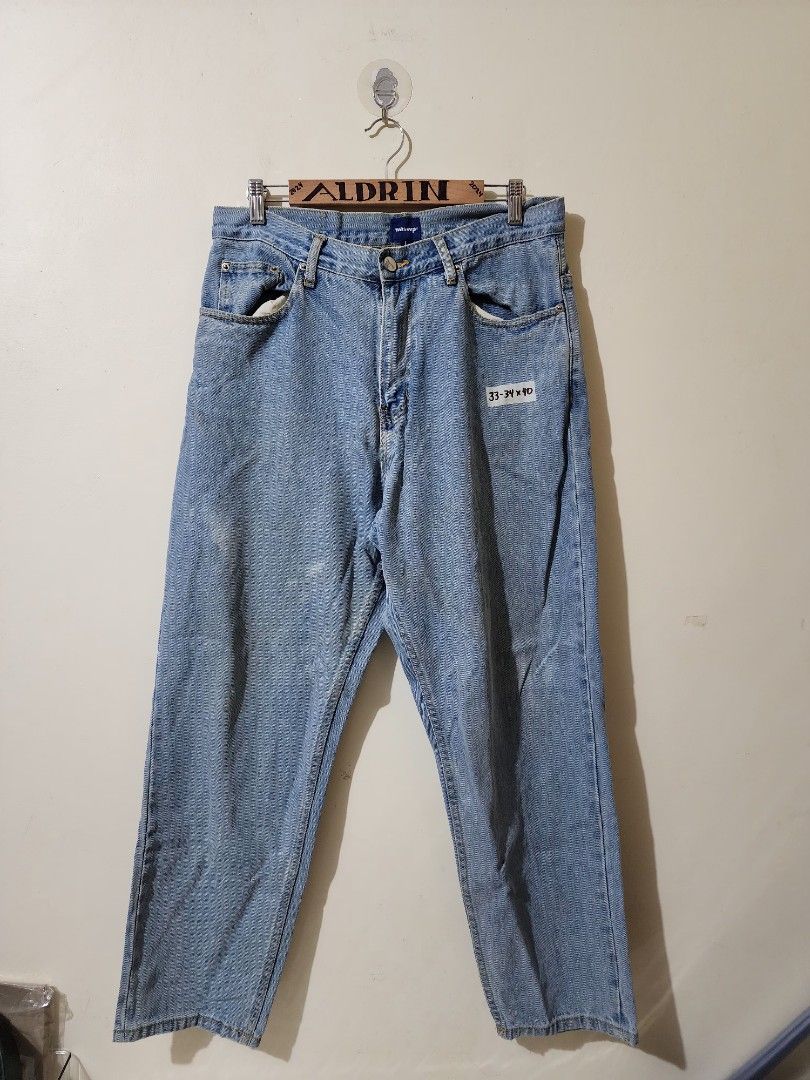 Wassup Denim Pants (Category: Jeans) located in Cavite. Submitted by aldrindela40142 (Listing ID 1320852855, Image 1). Description: Wassup Denim Pants Size 33-34 / Lenght 40 Minimal bale stain sa left leg P700 + Sf Location Cavite.