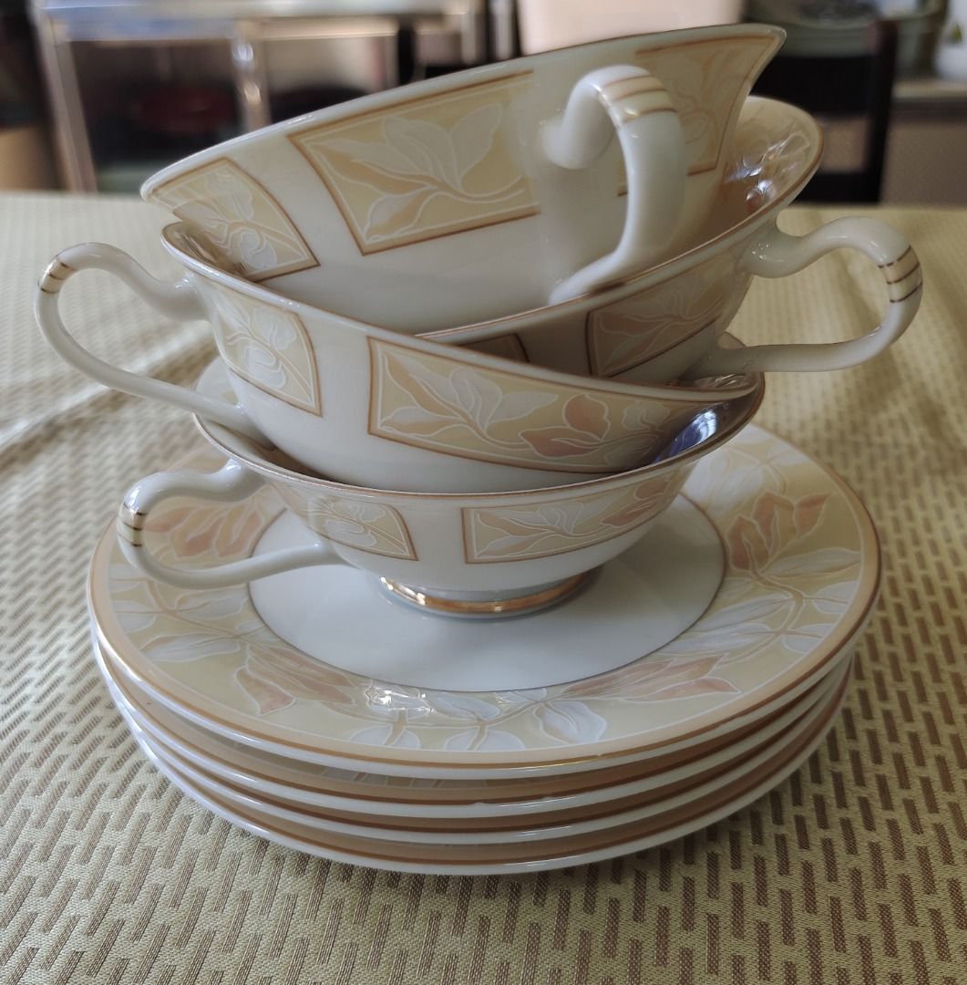 Wide mouth Givenchy Tea Cups And Saucer Set, Furniture & Home Living ...