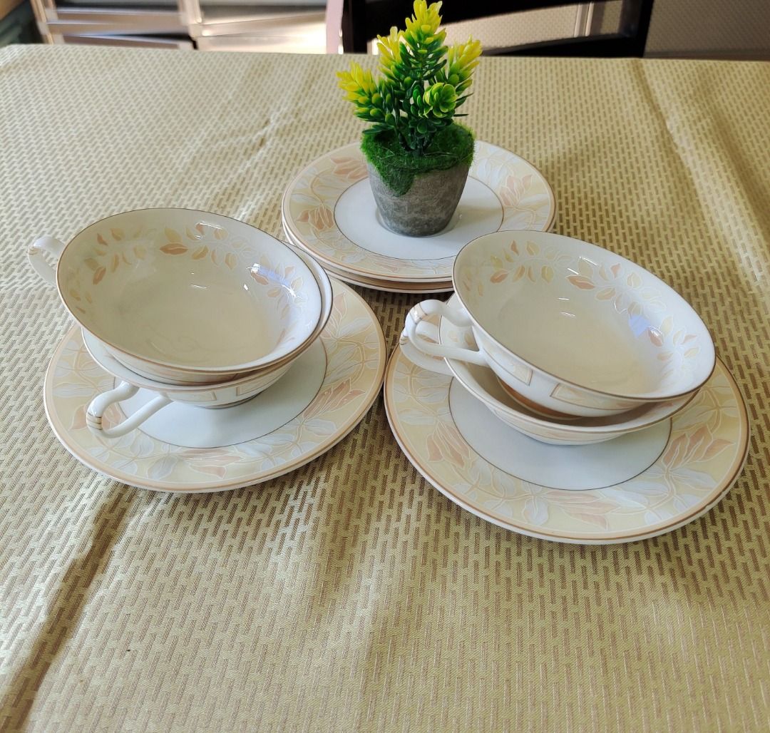 Wide mouth Givenchy Tea Cups And Saucer Set, Furniture & Home Living ...