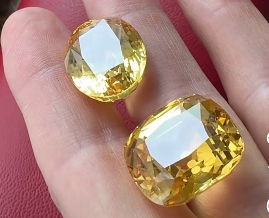 Fake yellow sapphire clearance