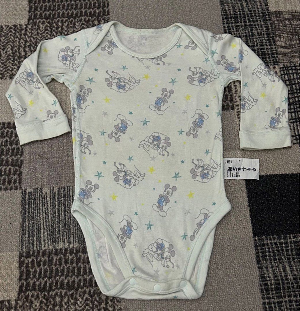 0-6m) Jumper Uniqlo Baby Lengan Panjang size tag 80 bukan