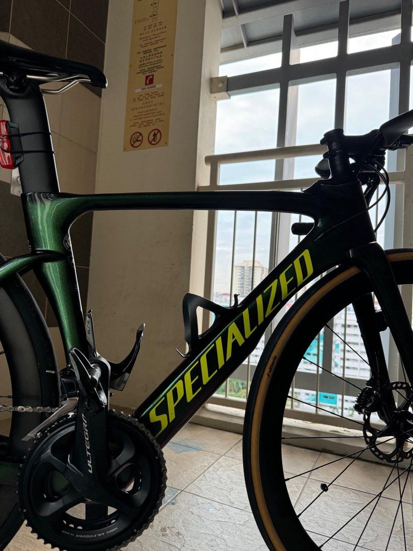 2018 Specialized Venge Vias Expert Disc Chameleon Green Road Bike Ultega 11 Speed Mechanical Groupset 49CM Sports Equipment Bicycles Parts Bicycles on Carousell