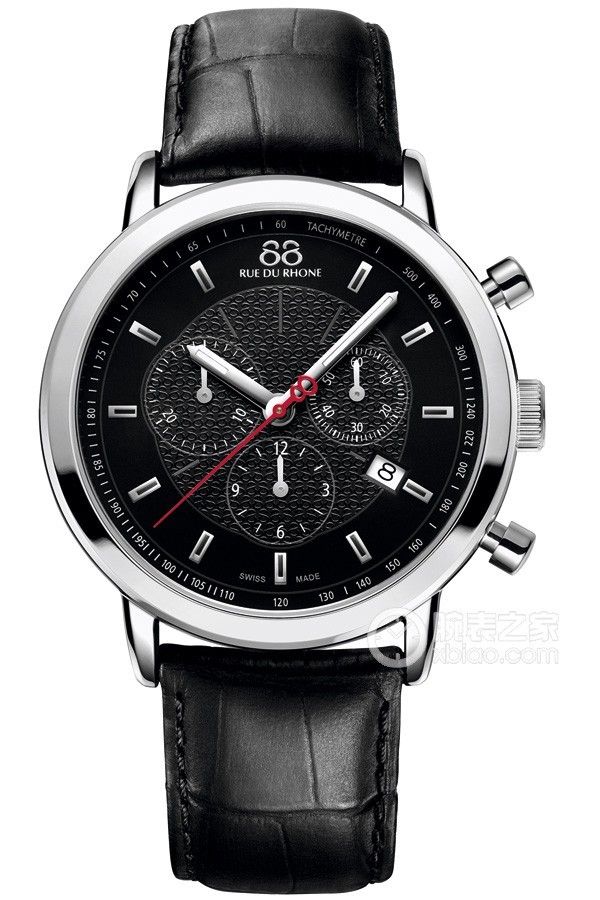 88 Rue du Rhone Men's 87WA120048 Stainless Steel Watch with Black