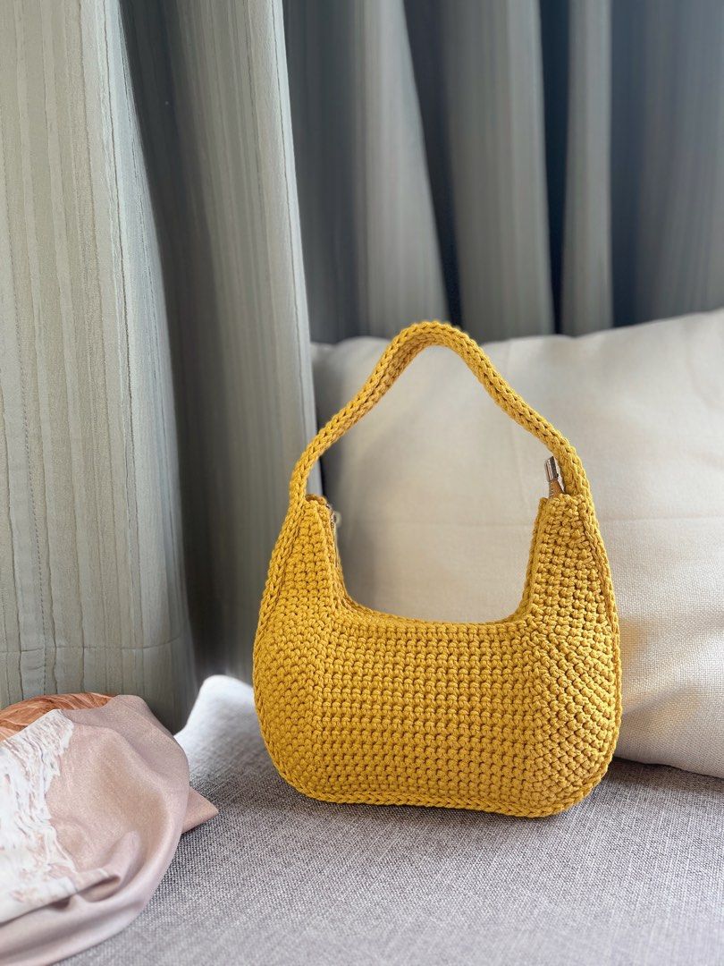 Orange hobo bag store