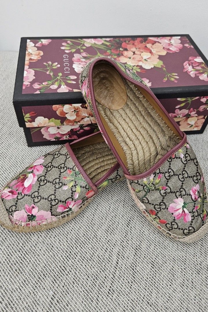 Authentic Gucci Bloom Espadrilles in Floral