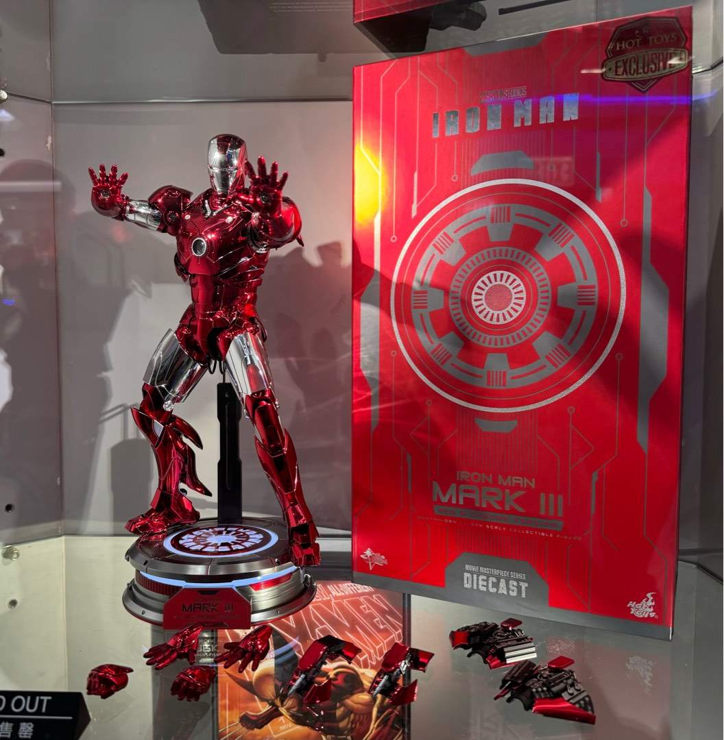 全新現貨Hottoys MMS744D64 Iron Man Mark III Red and Chrome Version