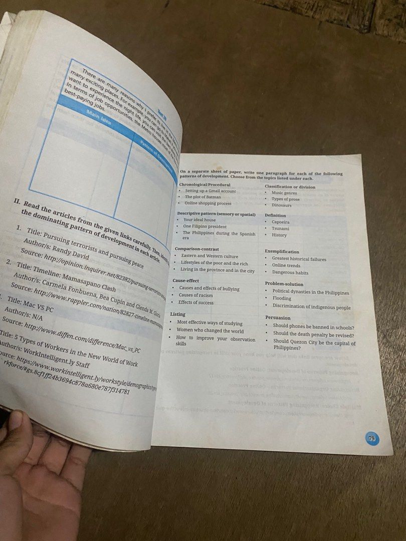 Academic Reading & Writing (Category: Textbooks) located in Manila. Submitted by paulineogaya (Listing ID 1317855477, Image 2). Description: First owner, some may have highlights po Please manage your expectations po due to used na rin thank you.