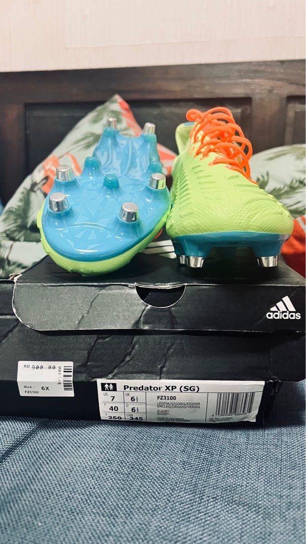 Adidas predator xp sg soft ground football rugby boots uk 6.5 Sports Equipment Sports Games Racket Ball Sports on Carousell