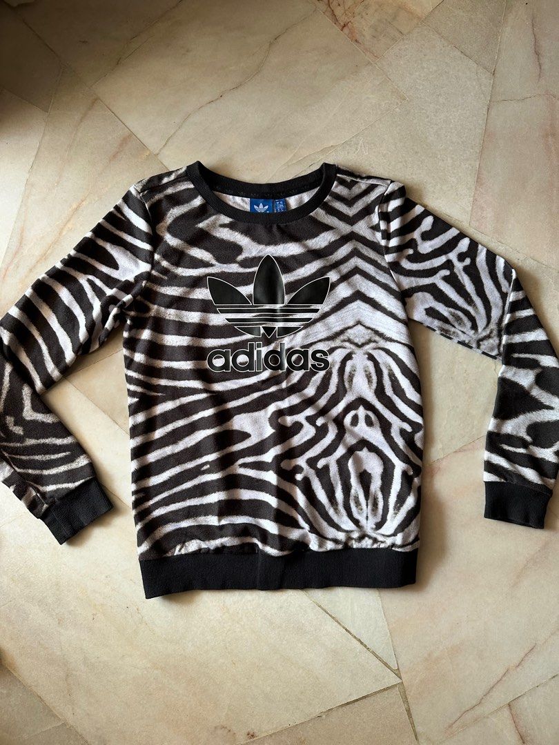 Adidas zebra sweater cheap