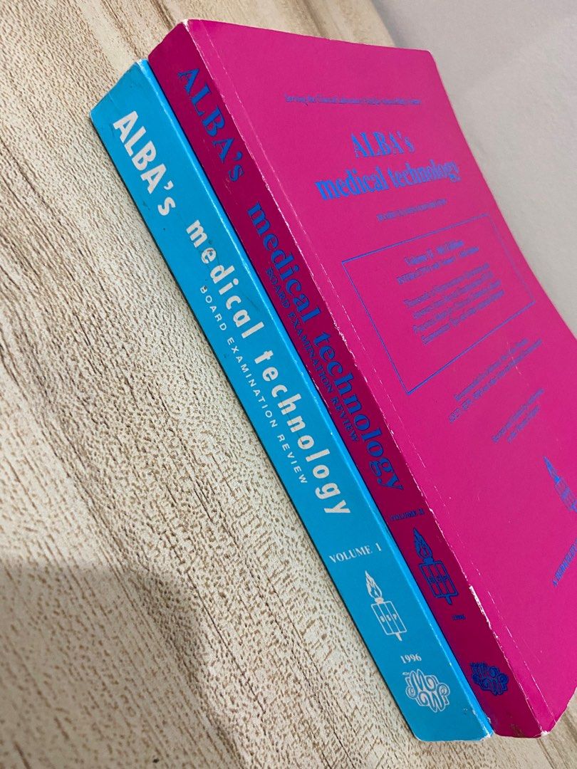 Albas Medical Technology (Category: Textbooks) located in Quezon City. Submitted by declutteredbyshell (Listing ID 1317788569, Image 2). Description: Condition: Lightly Used Alba’s Blue: 10 pages lang may highlight Alba’s Pink: 3 pages lang may sulat using pencil.