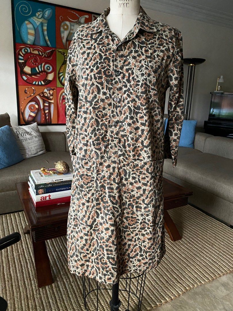 APC Leopard Print Dress (Category: Dresses) located in Mandaluyong City. Submitted by declutteringmodenow (Listing ID 1317789491, Image 1). Description: Animal print dress by APC. Classic and timeless wardrobe staple. Lots of pockets ❤️ Size FR 36 which fits a US small. Belt missing, but may use any slim belt for the belt loops..