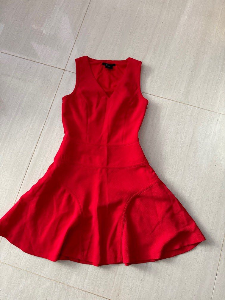 Armani exchange red dress 2025