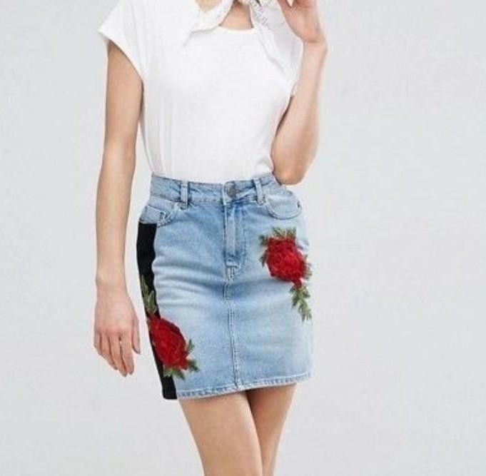 Embroidered skirt asos best sale