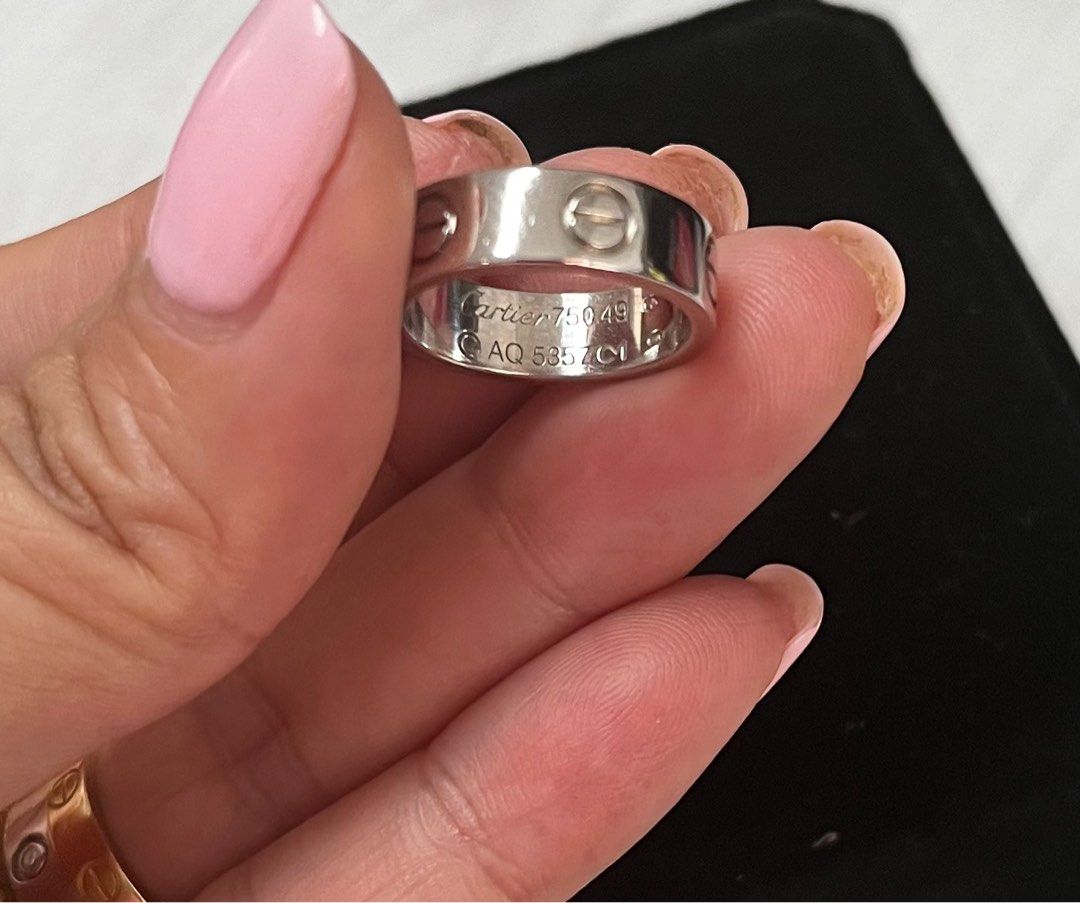 Cartier love ring sizes clearance