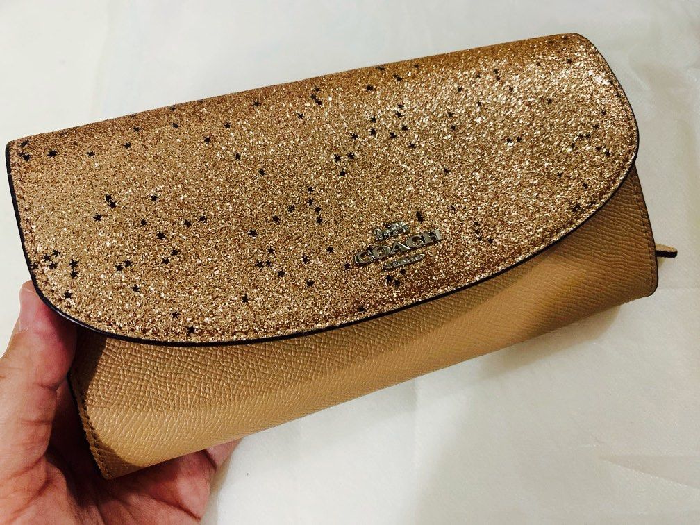 Coach wallet glitter shop