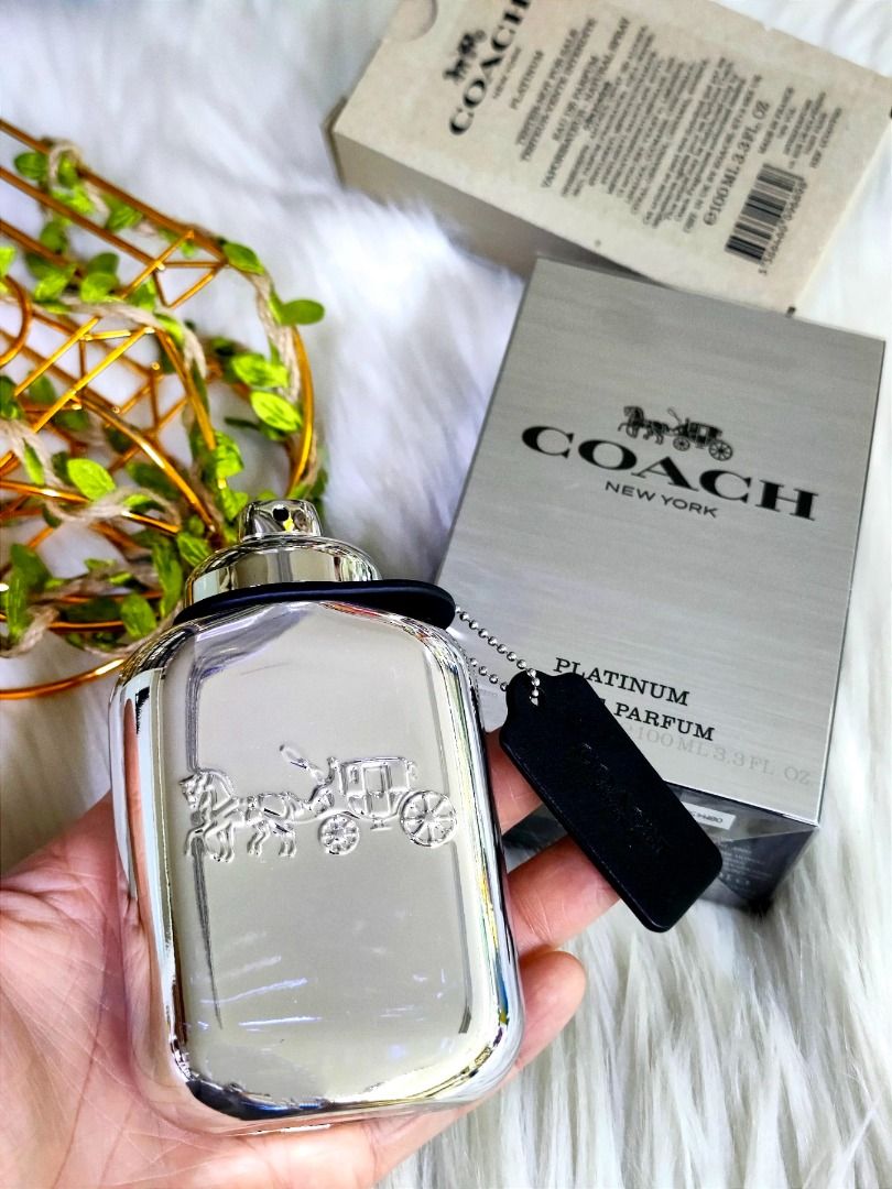 💯Authentic Coach Platinum 100ml Edp, Beauty & Personal Care, Fragrance &  Deodorants on Carousell