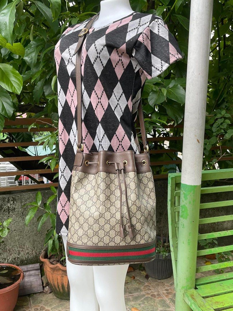 Gucci checkered bag sale