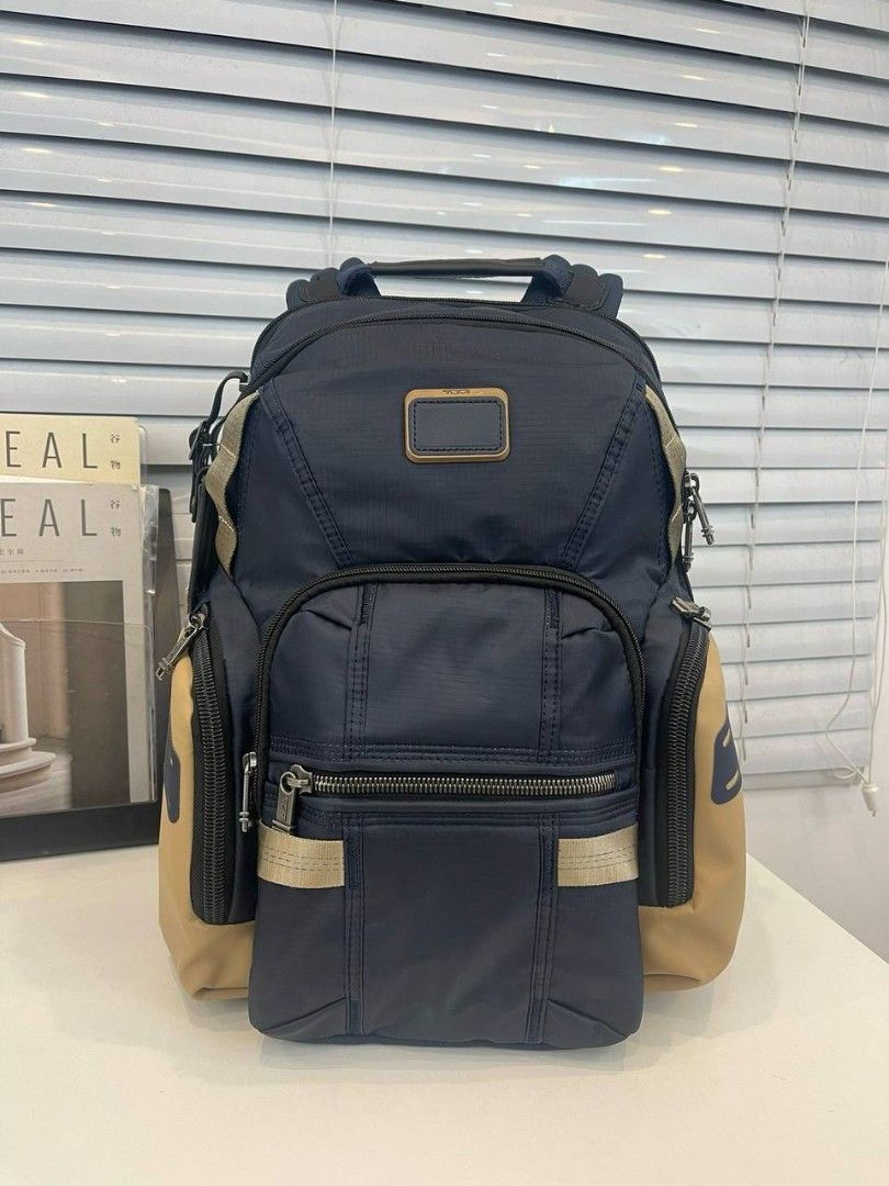BACKPACK NAVY T FIT LPTP 15INCH, Fesyen Pria, Tas Dompet