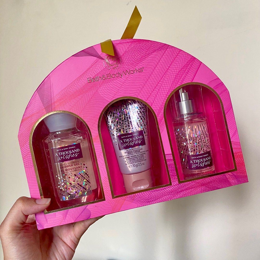 Bath & Body Works A Thousand Wishes Gift Set, Kesehatan & Kecantikan