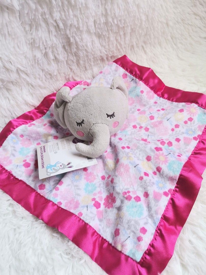 Carters pink elephant security blanket shop