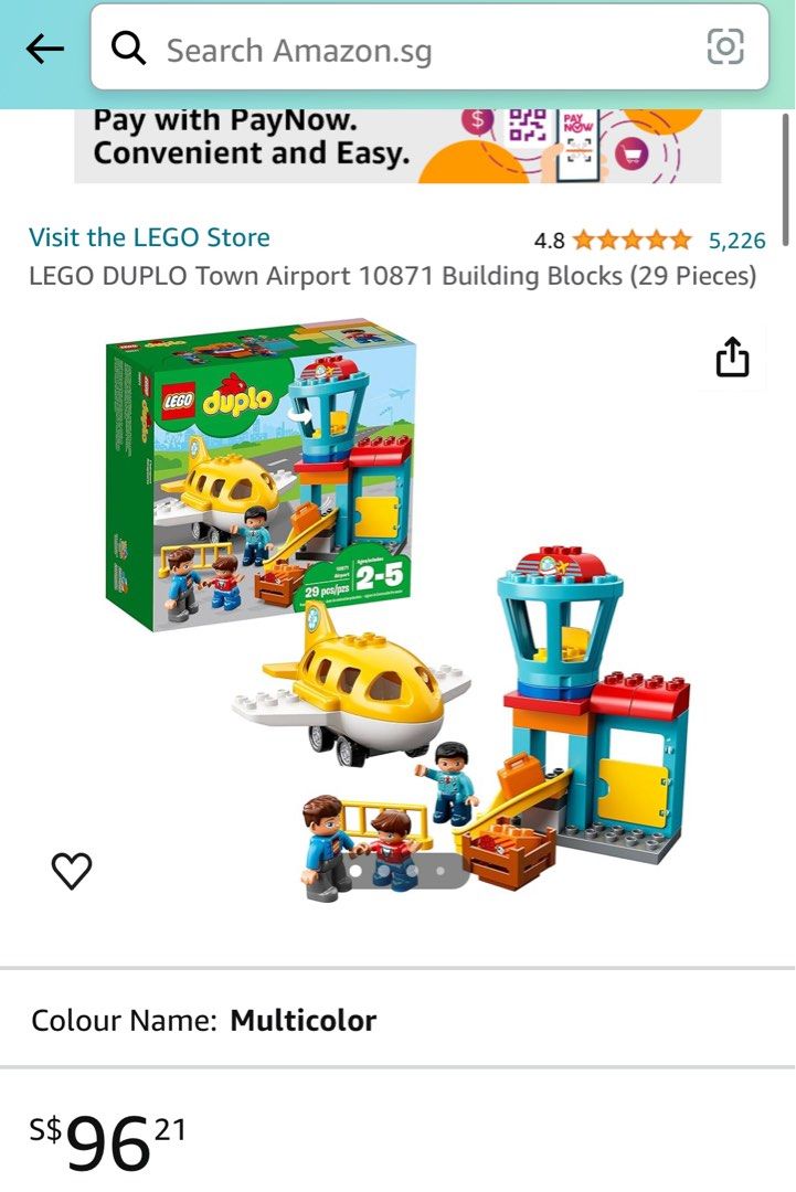 Lego duplo town airport 10871 building blocks 2025