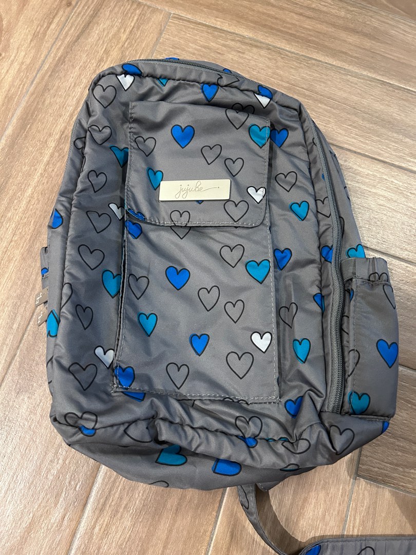 Bnwot jujube Minibe rad hearts school bag diaper bag childcare bag backpack for adults kids Babies Kids Going Out Diaper Bags Wetbags on Carousell