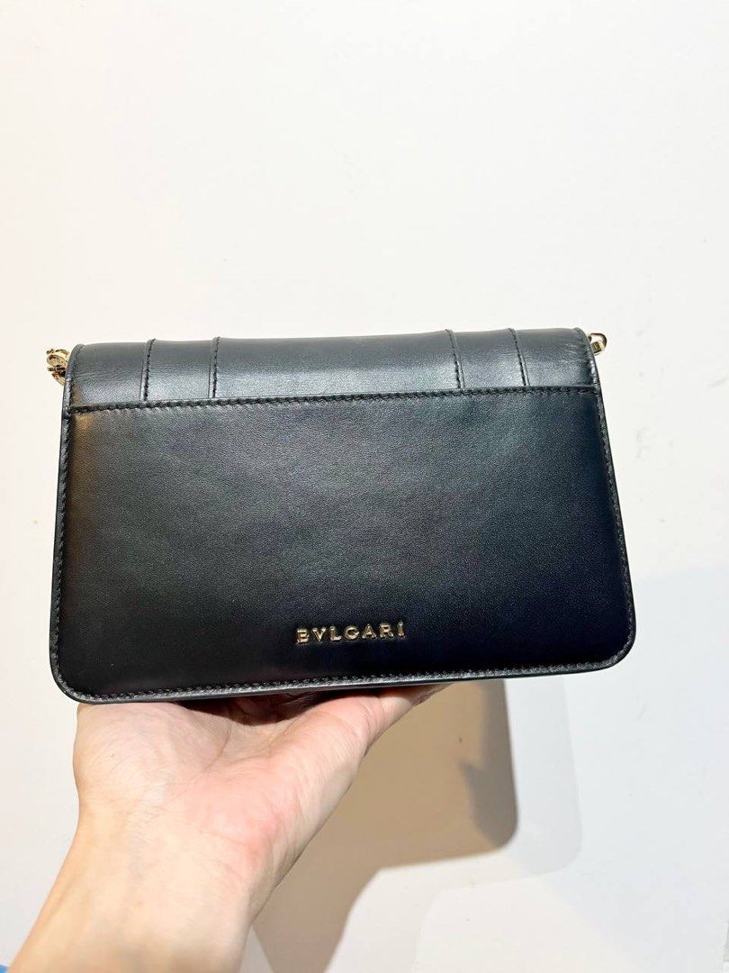 Bvlgari Serpenti woc wallet on chain black Luxury Bags Wallets on Carousell