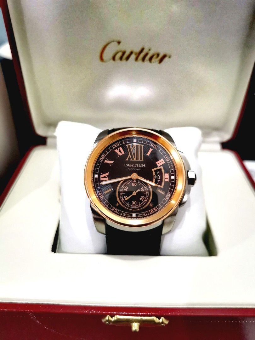 Cartier De Calibre 42MM 2 Tone 18K Gold SS Complete Rare Authentic Luxury Watches on Carousell