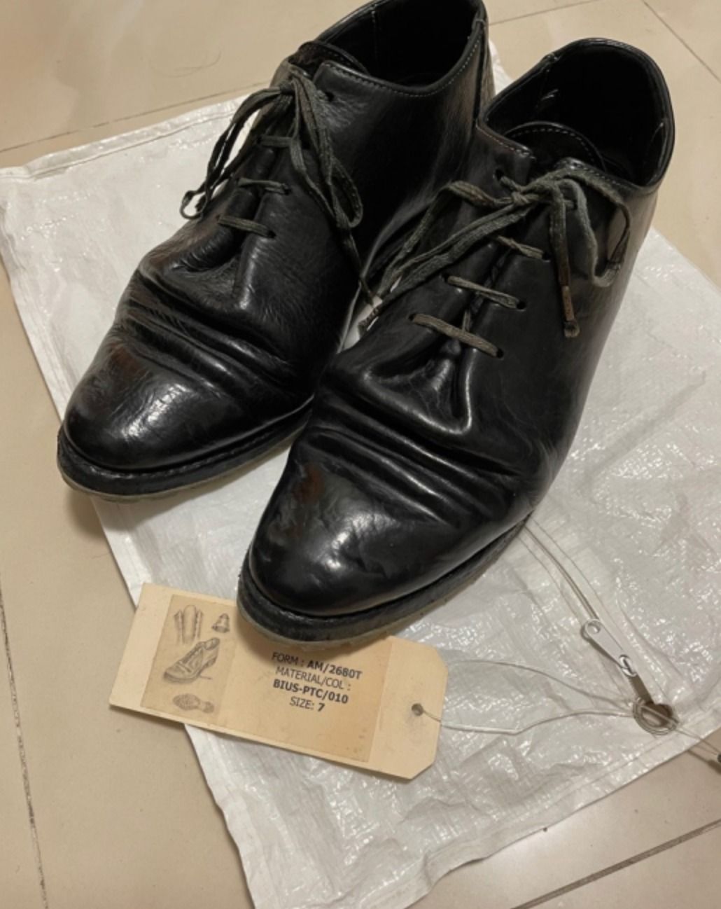 CCP Carol Christian Poell BIUS PTC COL 10 folded tank sole derbies CCP sz 7