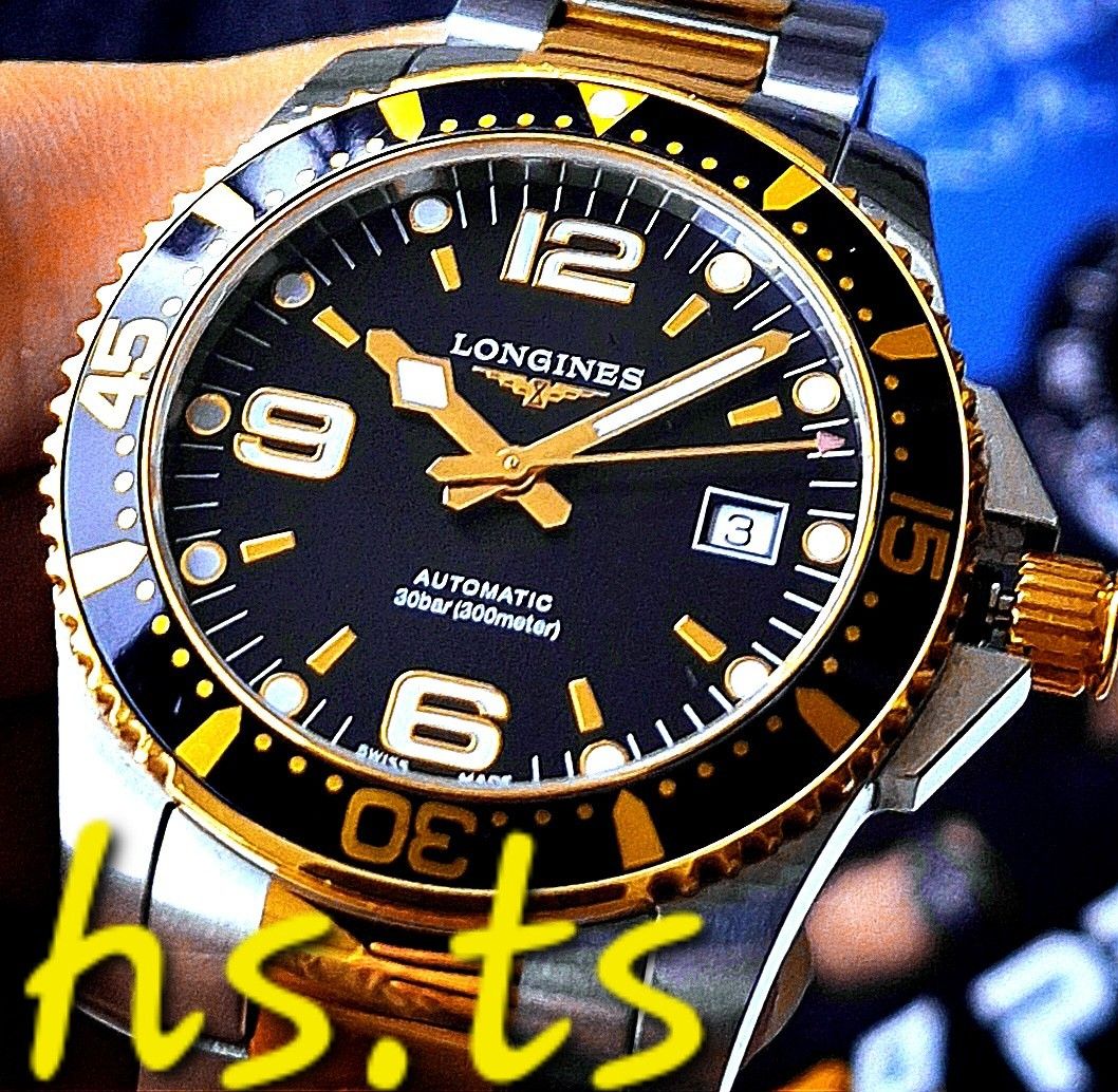 CHEAPEST 41mm Longines Hydroconquest Gold Black Automatic Divers Watch L37423567 Discontinued Luxury Watches on Carousell