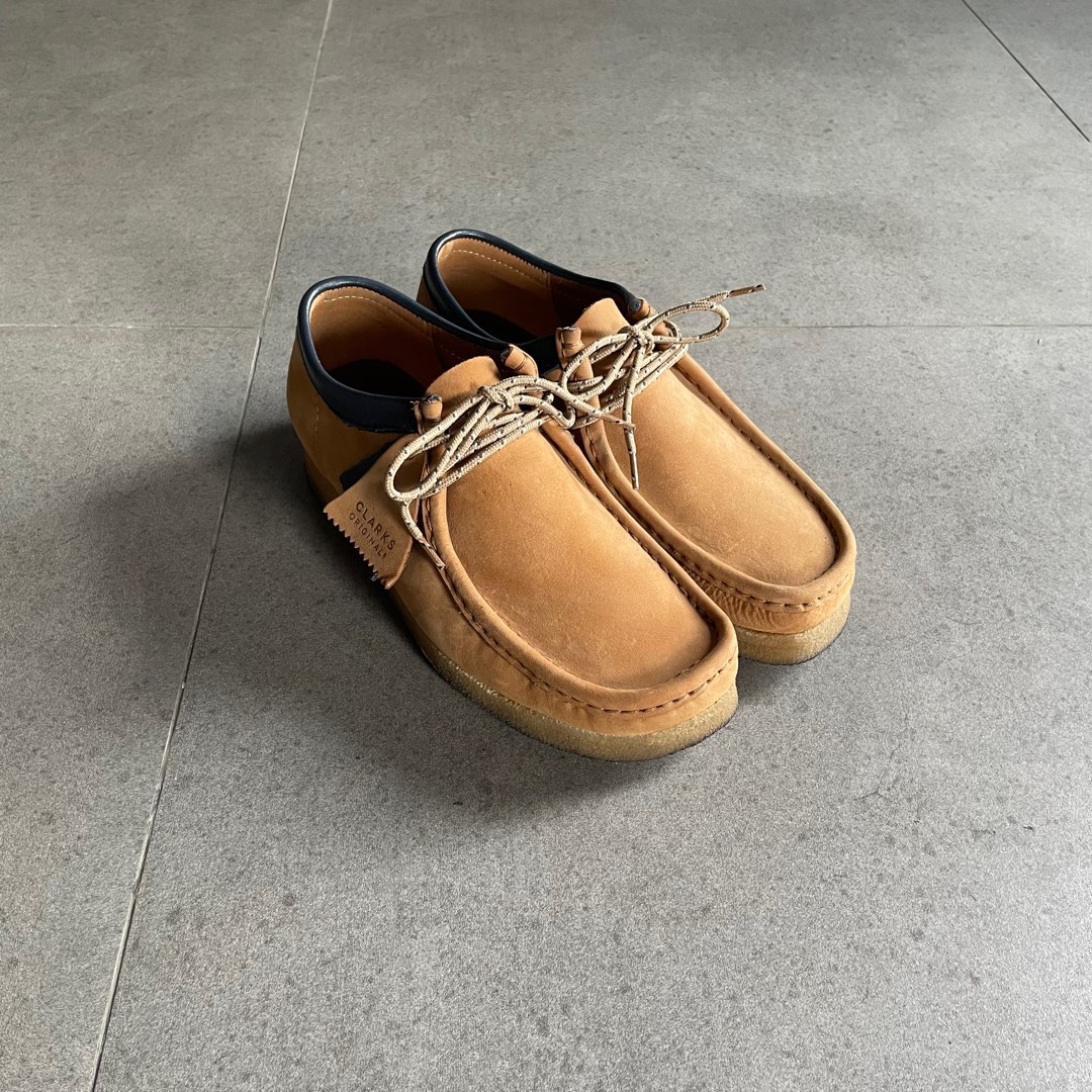 Tan wallabee shoes cheap