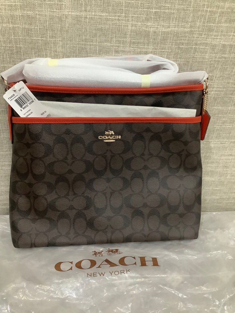 Coach F34938 Signature File Crossbody Leather Bag Luxury Bags Wallets on Carousell