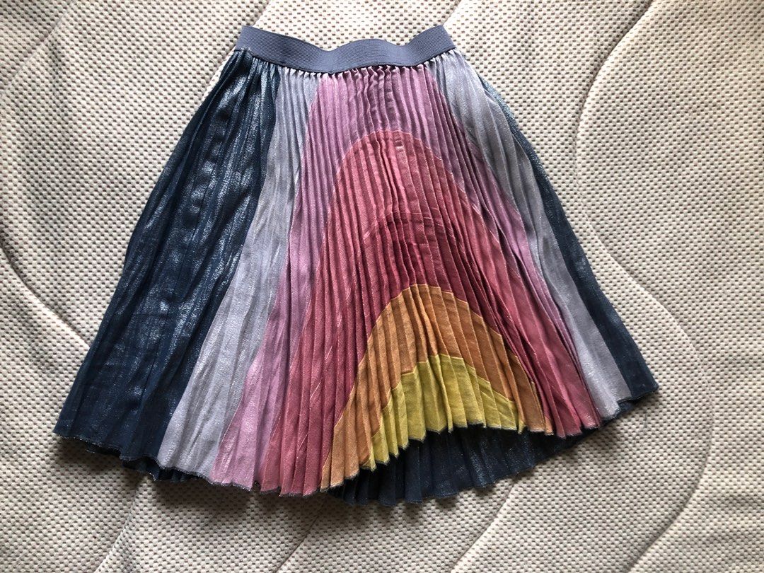 COTTON ON Kids Rainbow Skirt Fesyen Wanita Pakaian Wanita Gaun Rok di Carousell