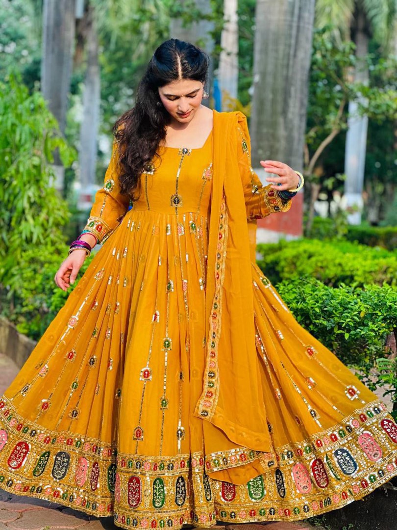 Fancy anarkali suit 2025