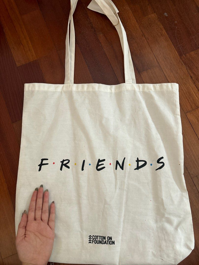 Friends tote bag cotton on deals