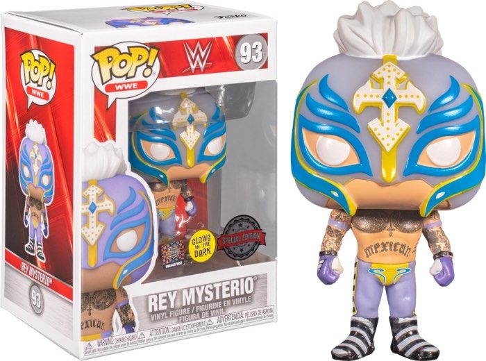 Funko Pop! WWE Rey Mysterio Glow in the Dark #93, Hobbies Toys