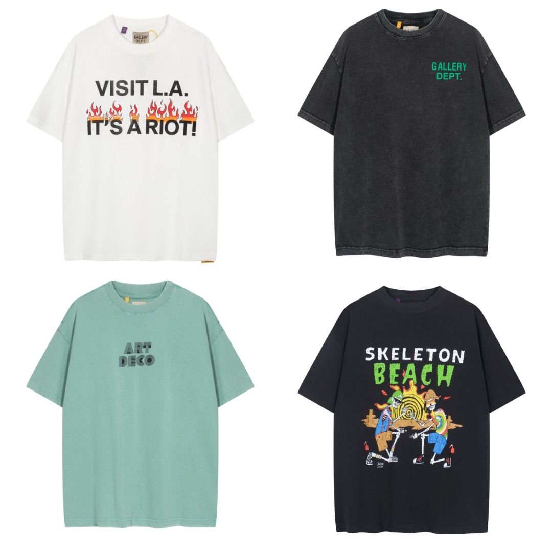 Gallery Dept. SKELETON BEACH TEE骷髏沙灘主題印花短袖T恤, 男裝